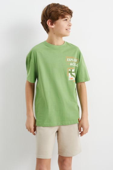 Kinderen - Skater - T-shirt - groen