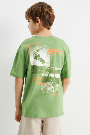 Kinderen - Skater - T-shirt - groen