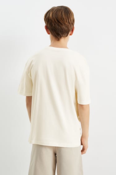 Bambini - Motocross - t-shirt - bianco crema
