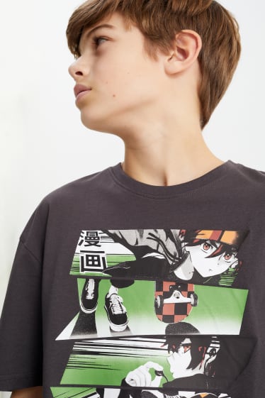 Niños - Monopatinadores - camiseta de manga corta - gris oscuro