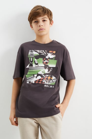 Enfants - Skate - T-shirt - gris foncé