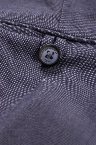 Mężczyźni - Spodnie chino - slim fit - niebieski