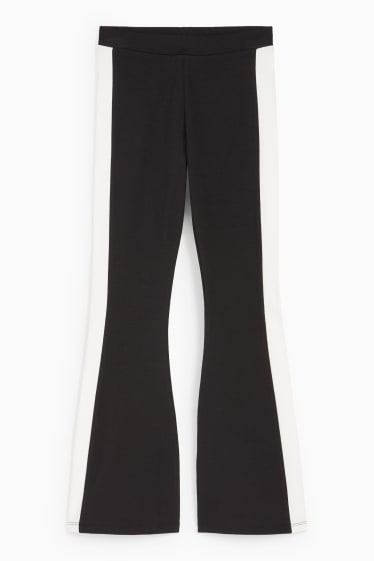 Children Girls - Flared leggings - black