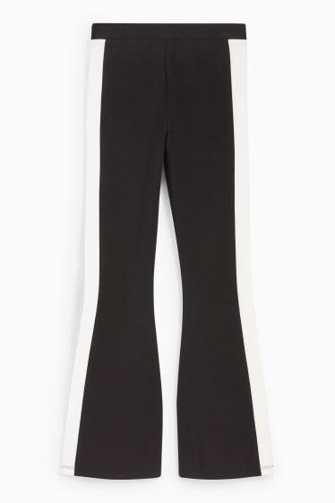 Children Girls - Flared leggings - black
