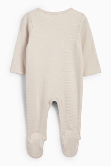 Niemowlęta - Kubuś Puchatek - piżamka niemowlęca - beżowy