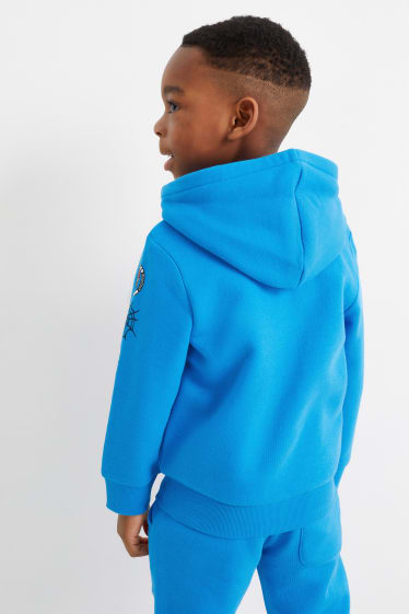 Children - Spider-Man - zip-through sweatshirt with hood - blue