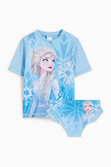 Kinderen - Frozen - zwemoutfit - LYCRA® XTRA LIFE™ - 2-delig - lichtblauw