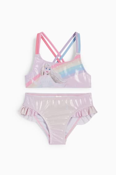 Enfants - La Reine des Neiges - bikini - LYCRA® XTRA LIFE™ - 2 pièces - rose