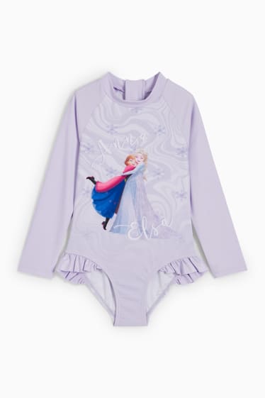 Enfants - La Reine des Neiges - maillot de bain - LYCRA® XTRA LIFE™ - violet clair