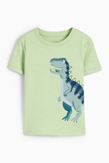 Bambini - Dinosauro - maglia a maniche corte - verde chiaro