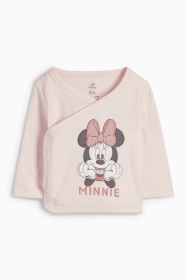 Babys - Minnie Mouse - newbornoutfit - roze