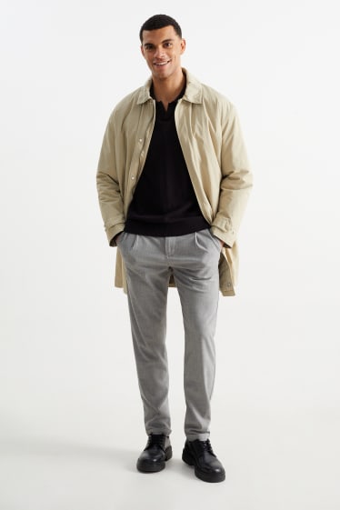 Bărbați - Chino - tapered fit - gri