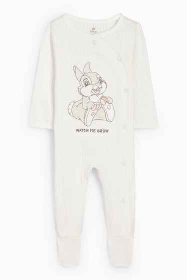 Babys - Bambi - Baby-Schlafanzug - cremeweiss