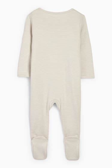 Neonati - Dumbo - pigiama per neonati - a righe - beige chiaro