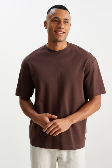 Hommes - T-shirt - marron foncé