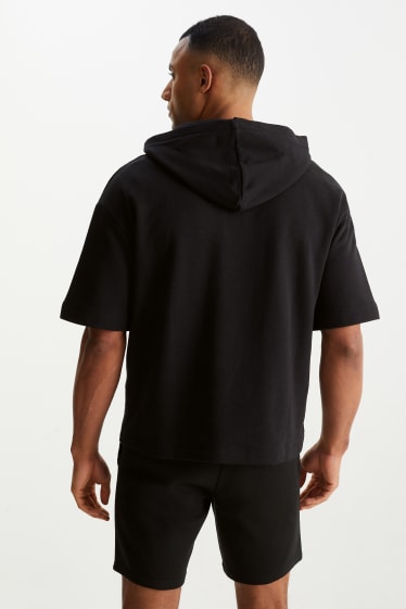 Hombre - Sudadera con capucha - negro