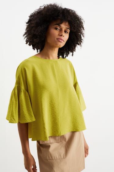 Damen - Bluse - gelb