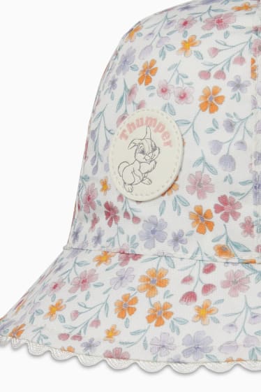 Neonate - Bambi - cappello neonati - a fiori - bianco crema