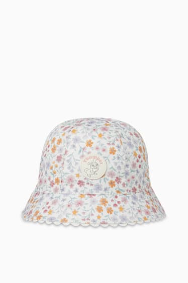 Neonate - Bambi - cappello neonati - a fiori - bianco crema