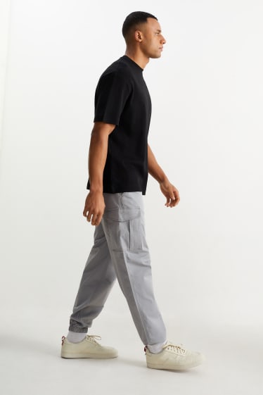 Hombre - Pantalón cargo - regular fit - gris
