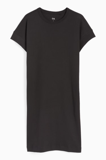 Women - Basic T-shirt dress - black