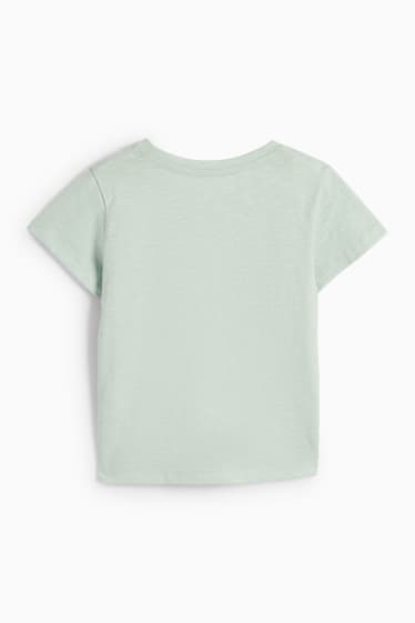 Dětské - Motivy motýla - tričko s krátkým rukávem - mátově zelená