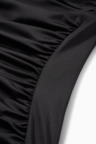 Damen - Badeanzug mit Raffungen - wattiert - LYCRA® XTRA LIFE™ - schwarz