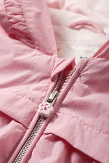 Babys - Baby-Jacke mit Kapuze - gefüttert - pink