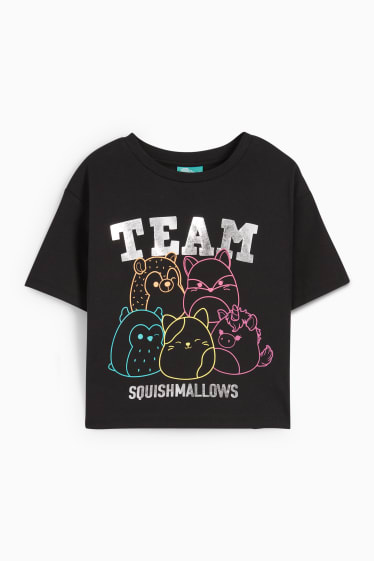 Kinderen - Squishmallows - T-shirt - zwart