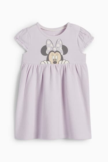Babys - Set van 2 - Minnie Mouse - babyjurk - crème wit