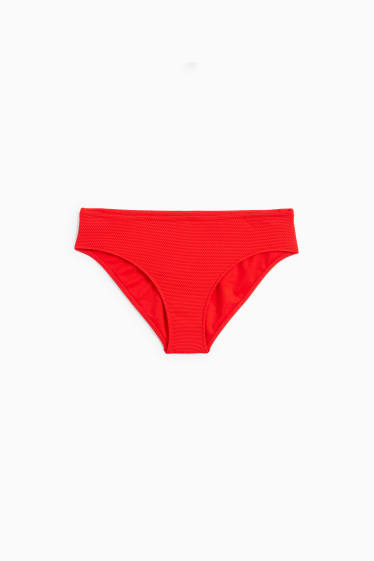 Donna - Slip bikini - vita media - LYCRA® XTRA LIFE™ - rosso