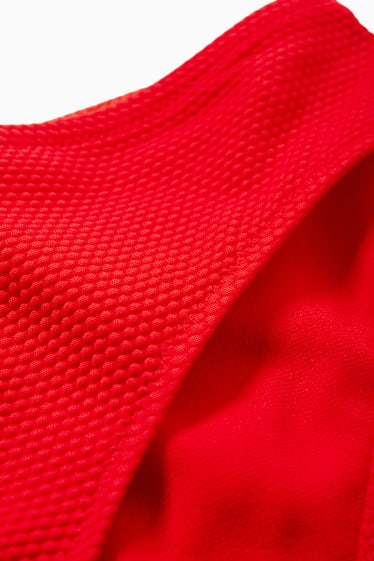 Dámské - Spodní díl bikin - mid waist - LYCRA® XTRA LIFE™ - červená