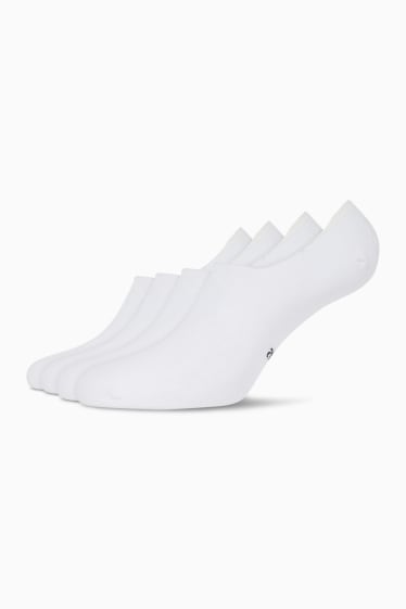 Pánské - Multipack 4 ks - nízké ponožky - LYCRA® - bílá
