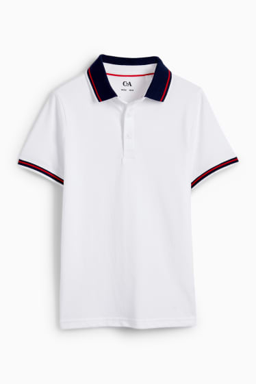 Copii - Tricou polo - alb