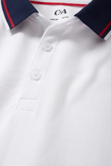 Copii - Tricou polo - alb