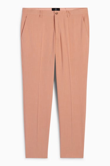 Hommes - Pantalon de costume - slim fit - Flex - 4 Way Stretch - orange