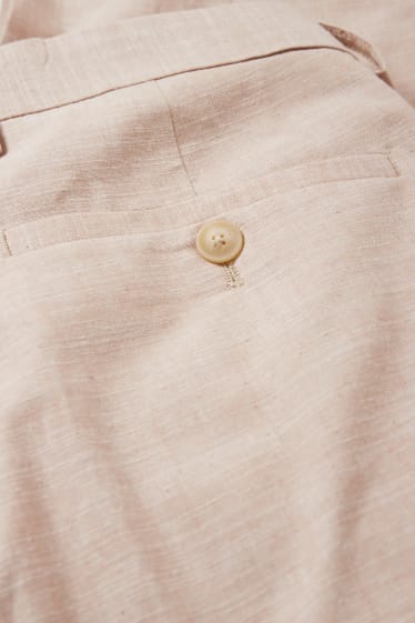 Men - Mix-and-match trousers - regular fit - Flex - LYCRA® - light beige