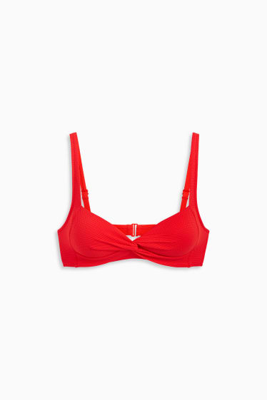 Femei - Top bikini - vătuit - LYCRA® XTRA LIFE™ - roșu