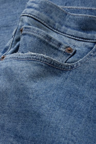 Pánské - Džínové šortky - džíny - tmavomodré