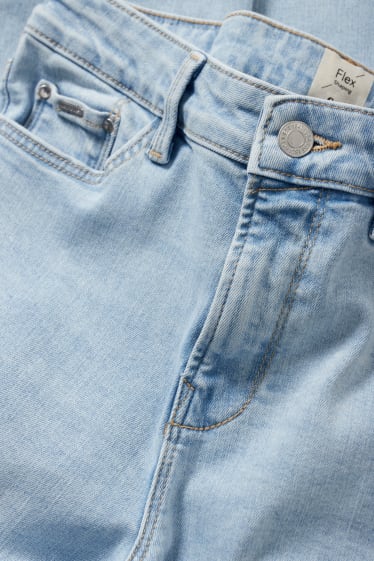 Damen - Slim Jeans - Mid Waist - Shaping Jeans - Flex - LYCRA® - helljeansblau