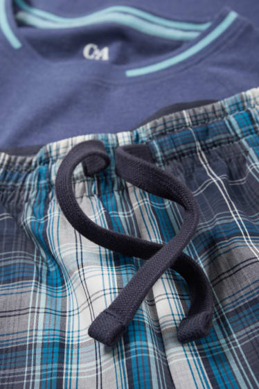 Herren - Shorty-Pyjama - dunkelblau