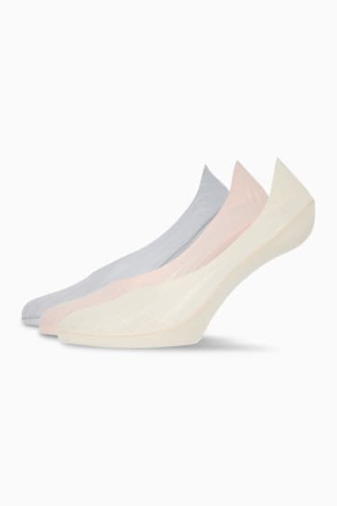Dona - Paquet de 3 - mitjons invisibles - gris clar
