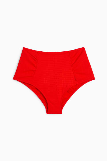 Donna - Slip bikini - vita alta - LYCRA® XTRA LIFE™ - rosso