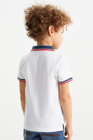 Děti - chlapci - Motiv traktoru - polokošile - bílá