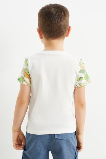 Niños - Jungla - camiseta de manga corta - blanco roto