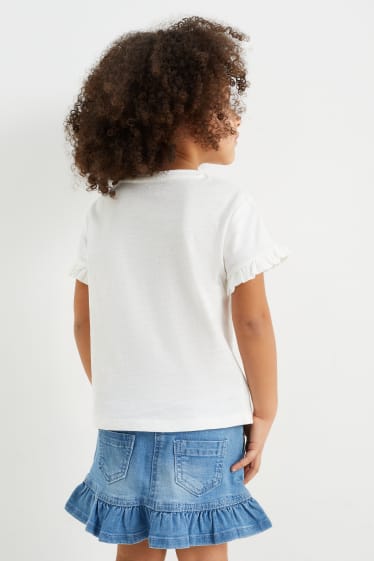 Copii - Leagăn - tricou cu mânecă scurtă - alb-crem