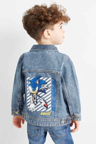 Dětské - Ježek Sonic - džínová bunda - džíny - světle modré