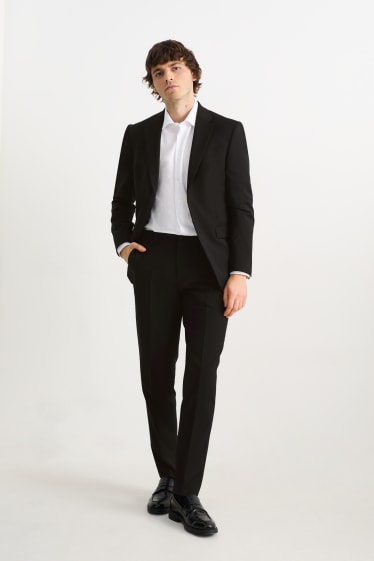 Hombre - Pantalón de vestir - regular fit - Flex - LYCRA®  - negro