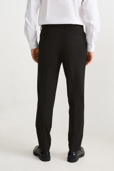 Hommes - Pantalon de costume - regular fit - Flex - LYCRA®  - noir