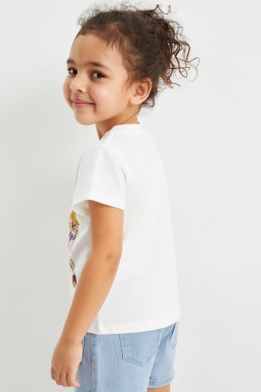 Kinderen - Set van 2 - zomer - T-shirt - crème wit